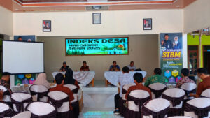 Pemaparan IDM 2025 di Balai Desa Margasari bersama masyarakat dan perangkat desa